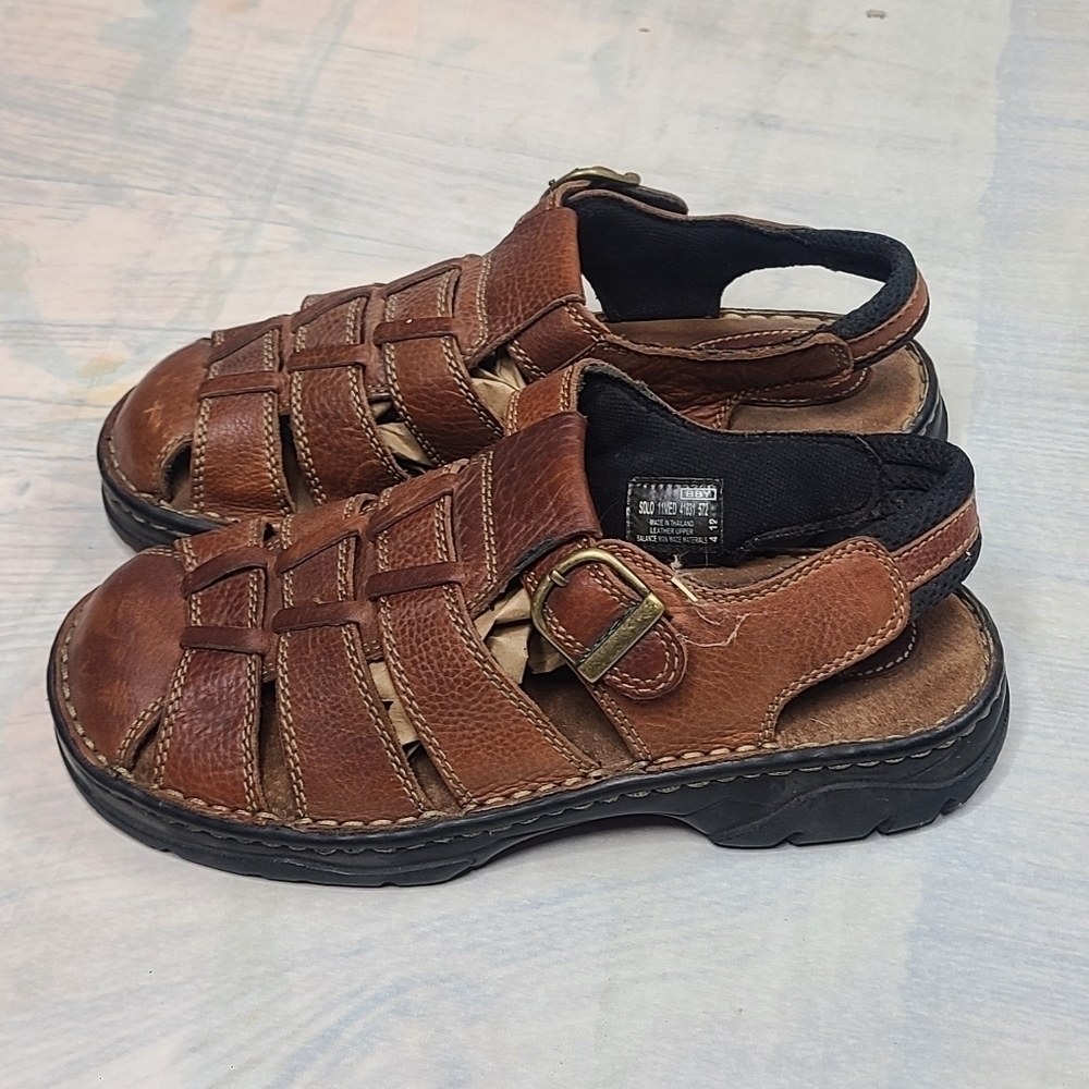 Men's Vintage Canyon River Blues Leather Sandals Size 11 Y2K 90s